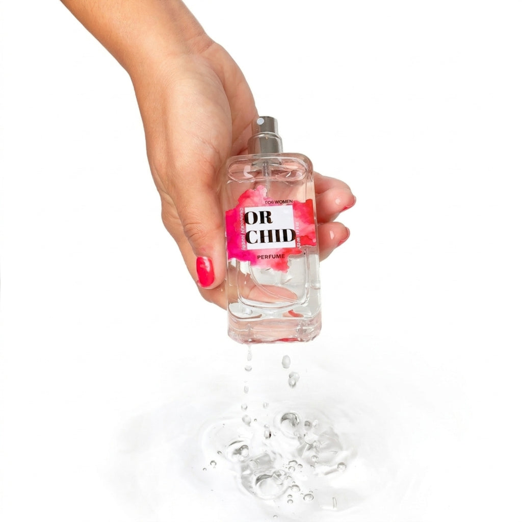 SECRET PLAY | Orchid Perfume Spray con Feromonas para Mujeres – Con trufa negra, orquídea y vainilla – 9,5 ml Travel / 50 ml