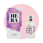 SECRET PLAY | Hera Perfume Spray con Feromonas para Mujeres – Con trufa negra, pera, gardenia y vainilla – 9,5 ml Travel / 50 ml