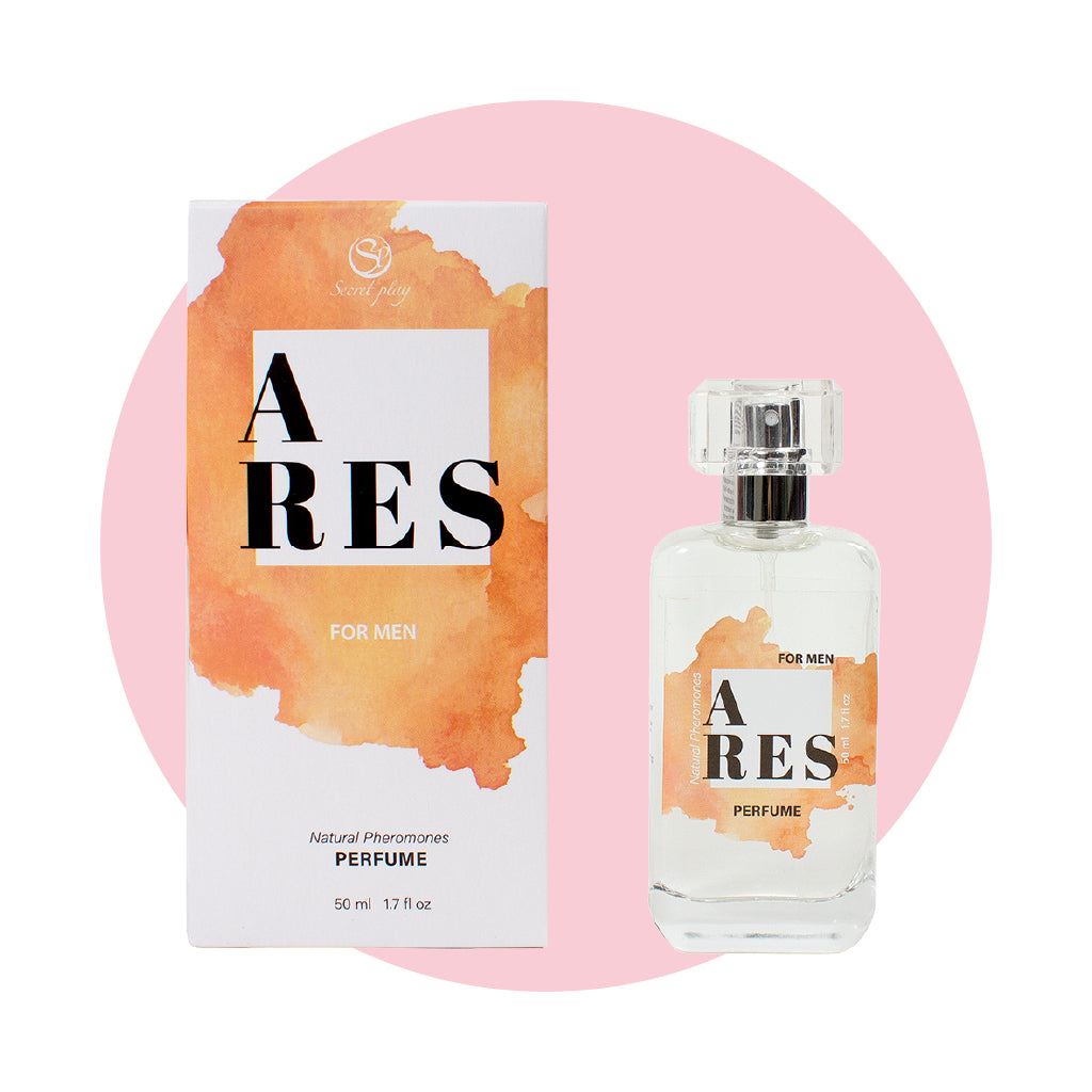 SECRET PLAY | Ares Perfume con Feromonas para Hombres – Con extracto de trufa negra – 9,5 ml Travel / 50 ml