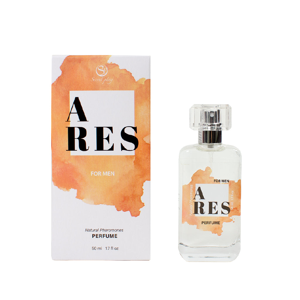 SECRET PLAY | Ares Perfume con Feromonas para Hombres – Con extracto de trufa negra – 9,5 ml Travel / 50 ml