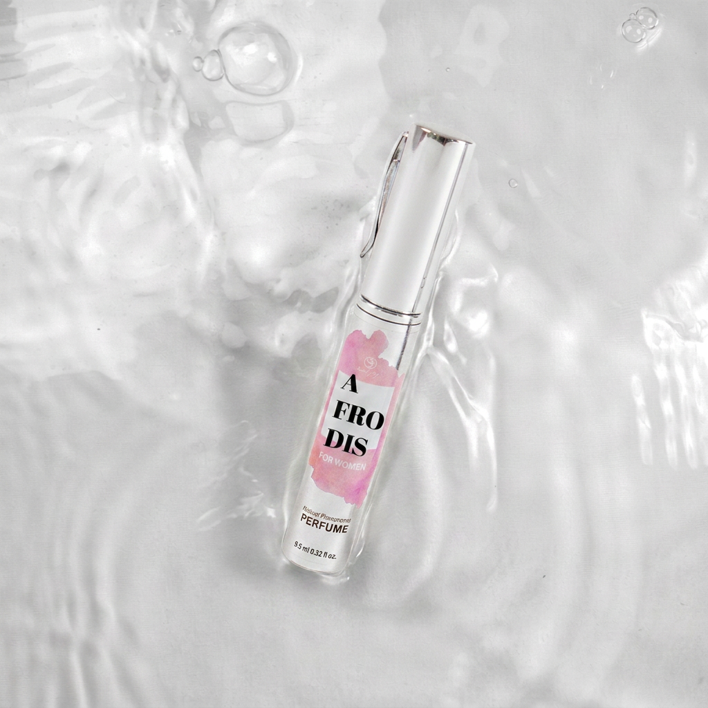 SECRET PLAY | Afrodita Perfume Spray con Feromonas para Mujeres – Con trufa negra, caramelo dulce y rosa – 9,5 ml Travel (Afrodis) / 50 ml