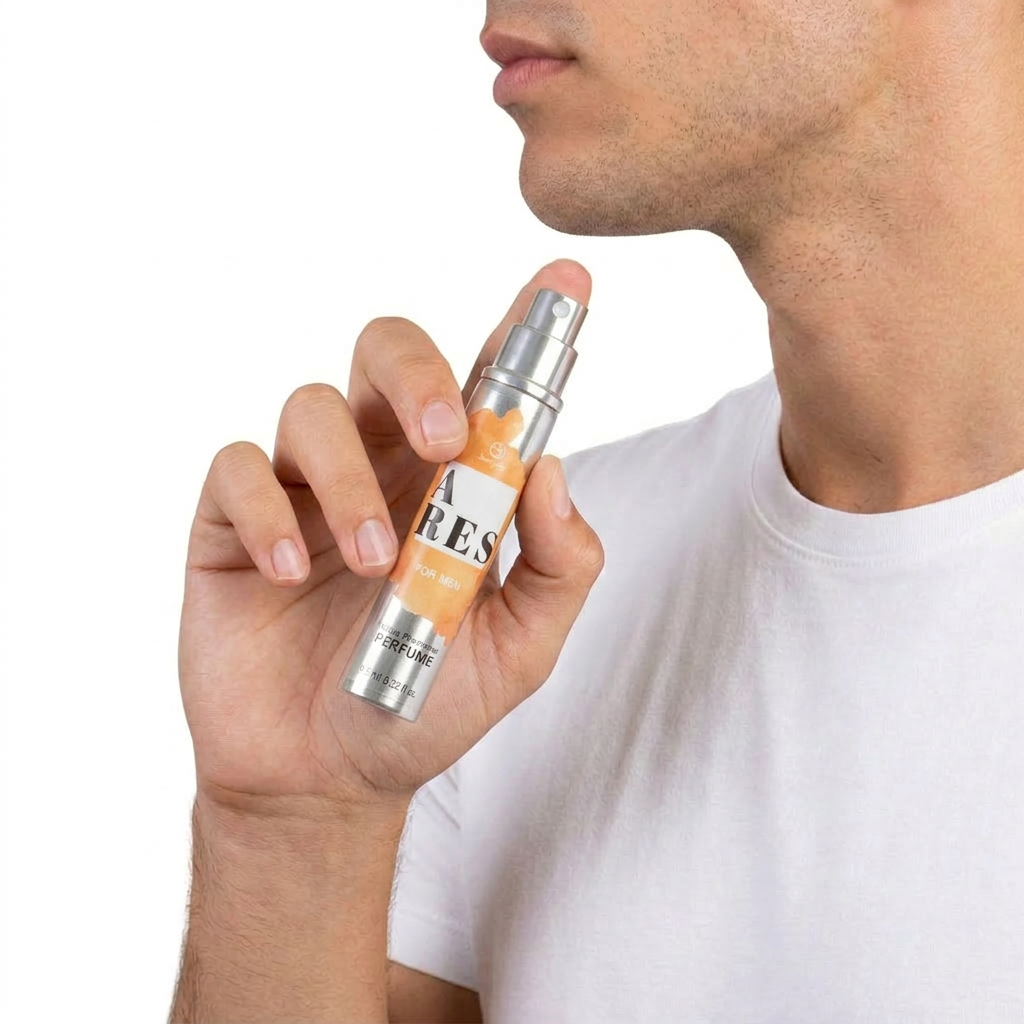 SECRET PLAY | Ares Perfume con Feromonas para Hombres – Con extracto de trufa negra – 9,5 ml Travel / 50 ml