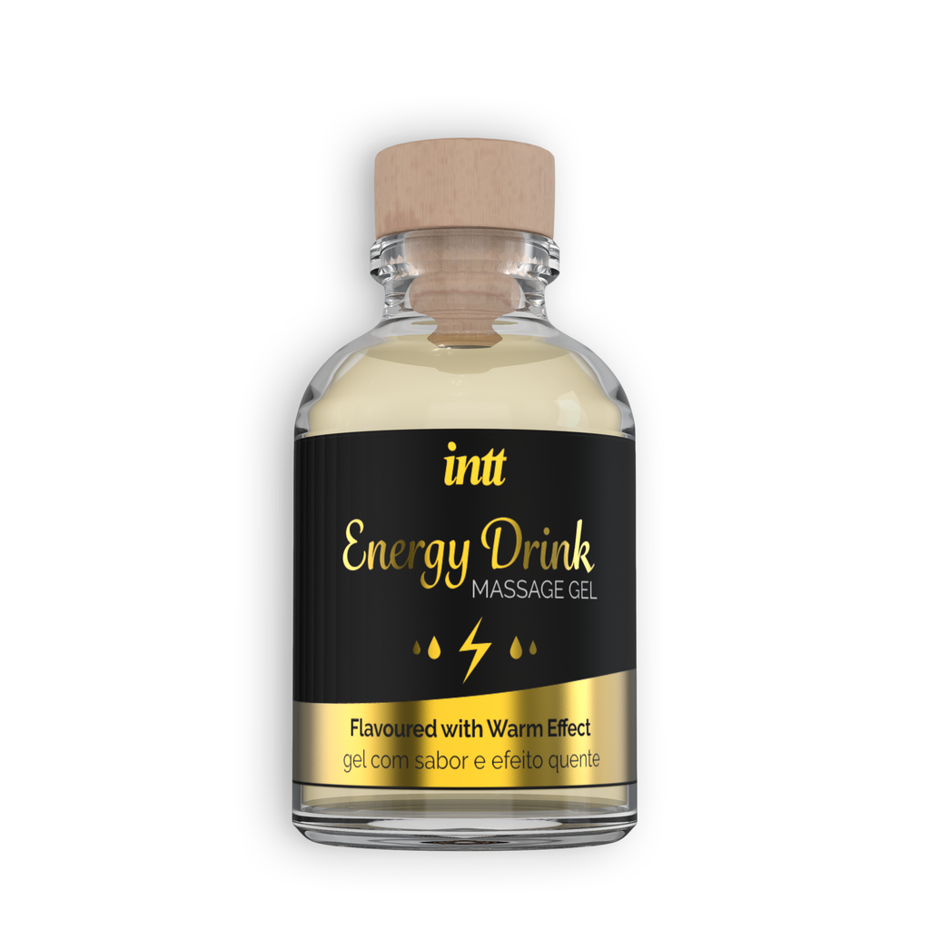 INTT | Gel de Masaje Besable Sabor Energy Drink – Efecto Calor – 30 ml