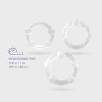 Crushious Triple Cock Ring Set