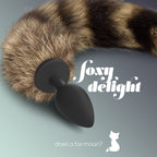 Tapón anal Foxy Delight con cola Crushious