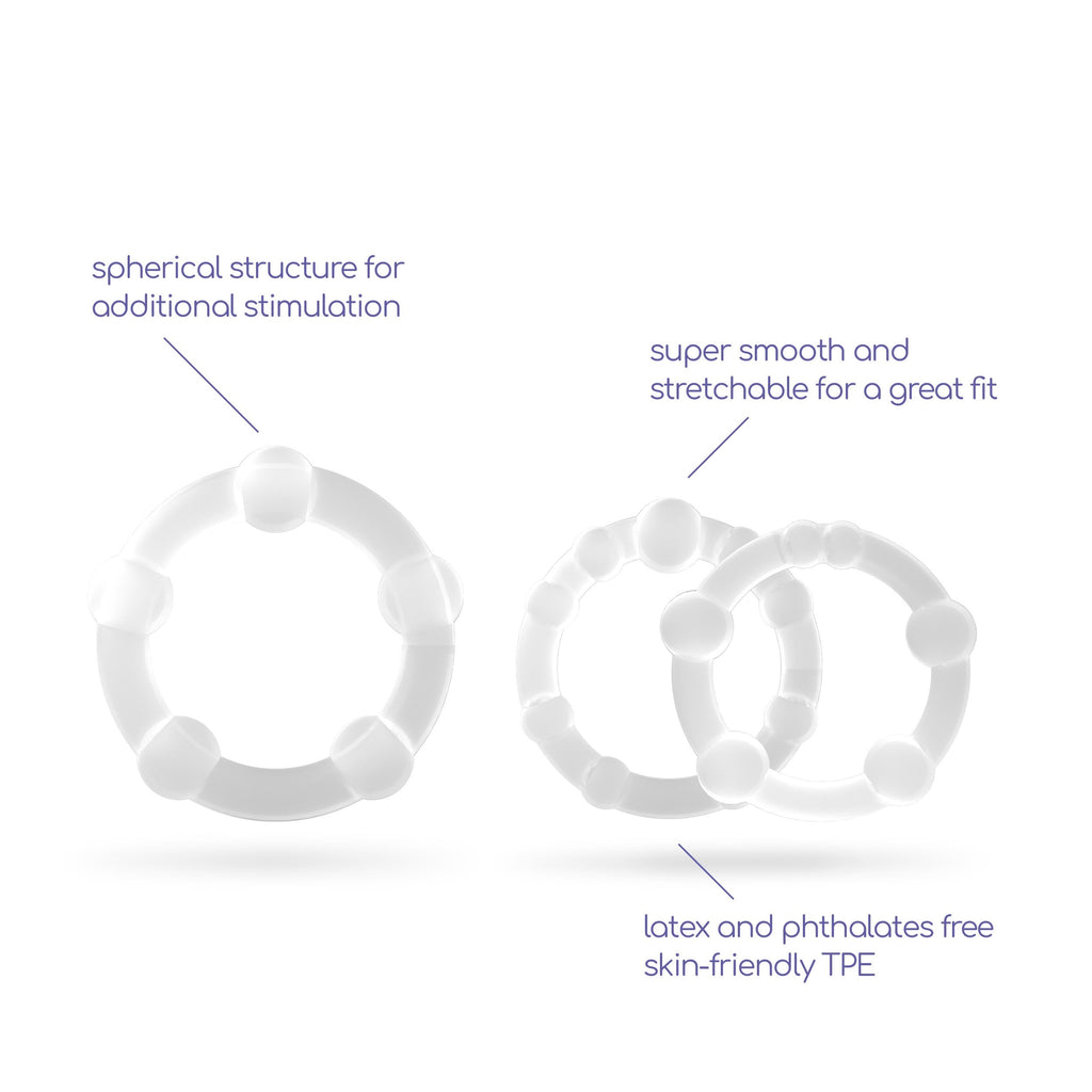 Juego de triple anillo para el pene Crushious