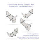 Crushious Triple Cock Ring Set