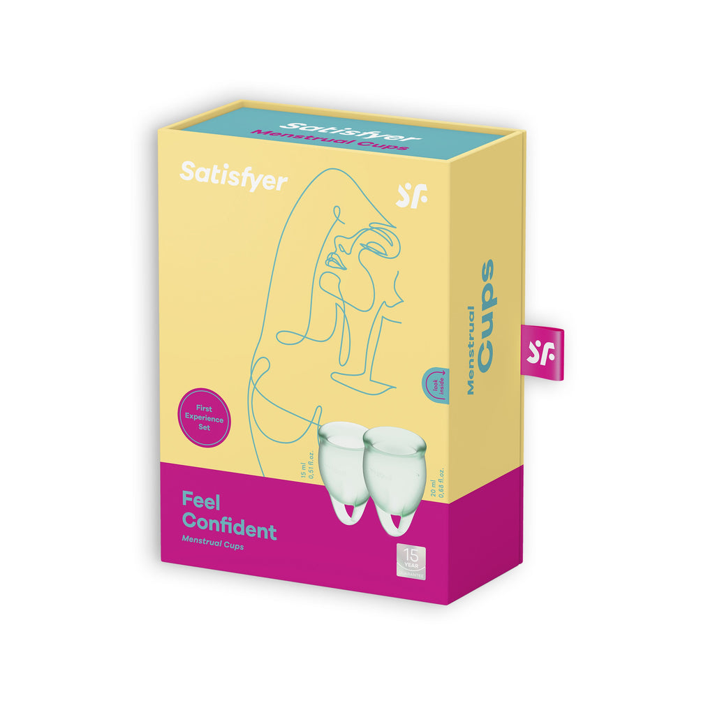 Satisfyer | Set de copa menstrual Feel Confident – ​​2 copas (5 colores)