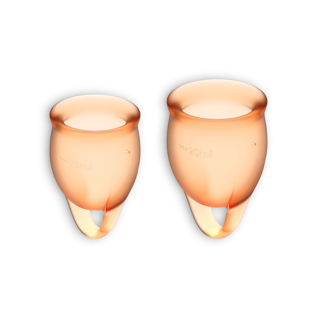 Satisfyer | Set de copa menstrual Feel Confident – ​​2 copas (5 colores)