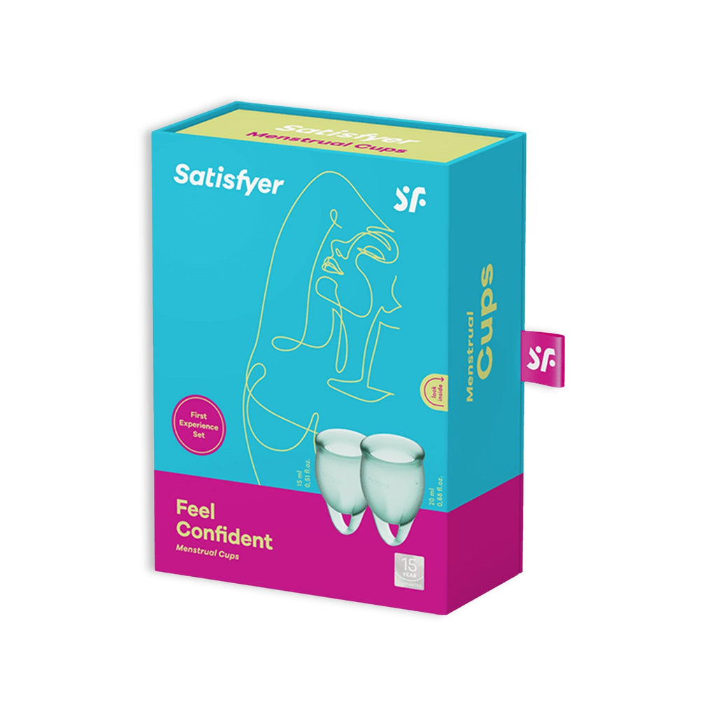 Satisfyer | Set de copa menstrual Feel Confident – ​​2 copas (5 colores)