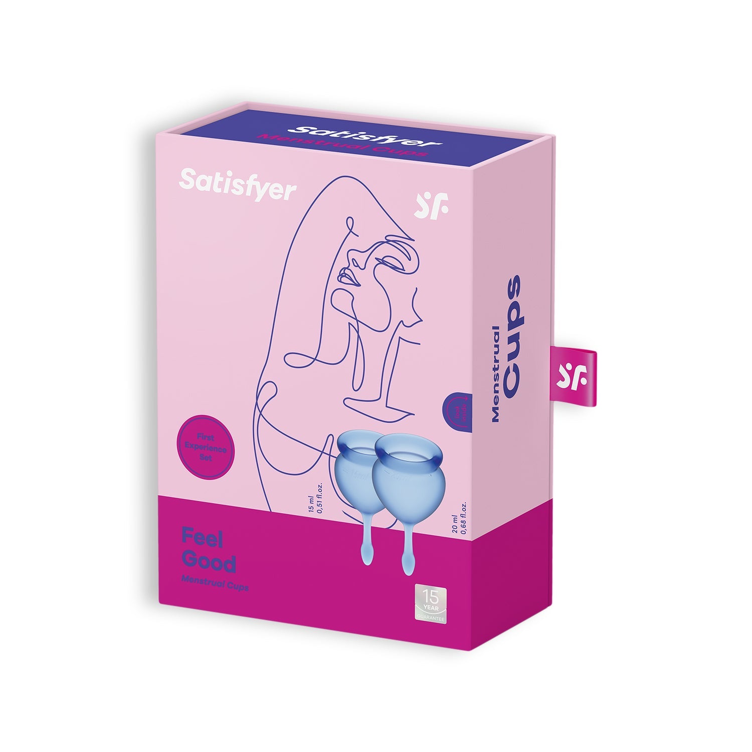 Satisfyer | Set de copa menstrual Feel Good – 2 copas (5 colores)