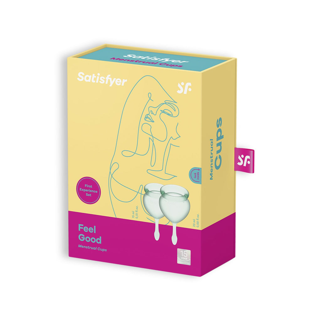 Satisfyer | Set de copa menstrual Feel Good – 2 copas (5 colores)
