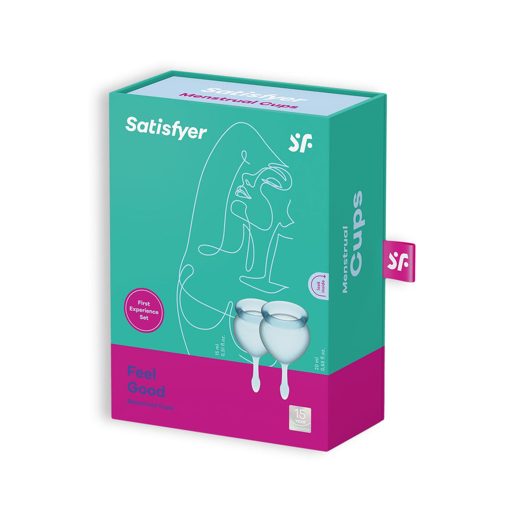 Satisfyer | Set de copa menstrual Feel Good – 2 copas (5 colores)