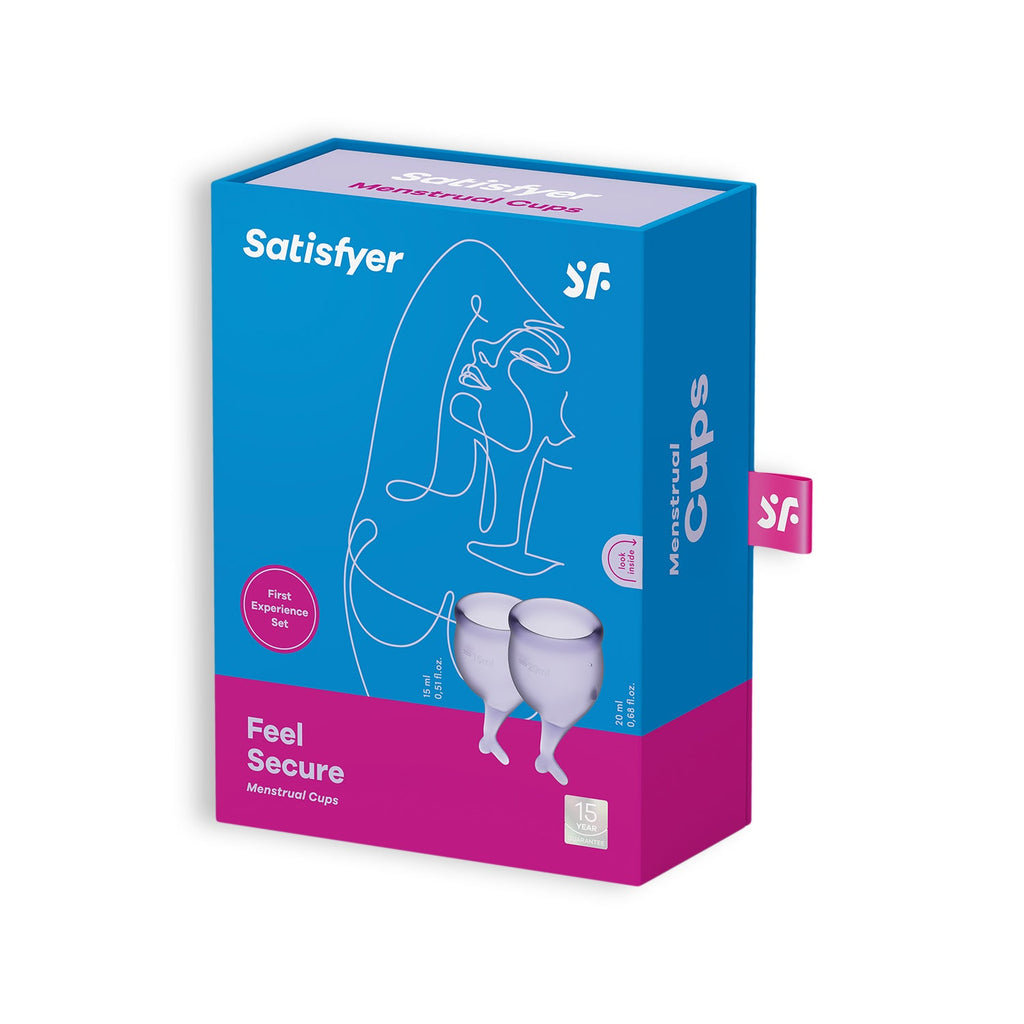 Satisfyer | Set de copa menstrual Feel Secure – 2 copas (7 colores)