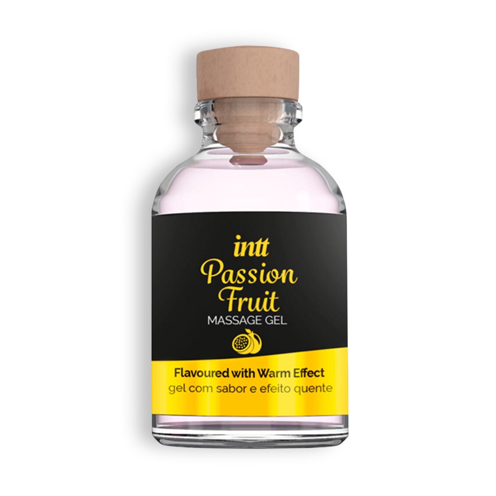 INTT | Gel de Masaje Besable Sabor Maracuyá – Efecto Calor – 30 ml