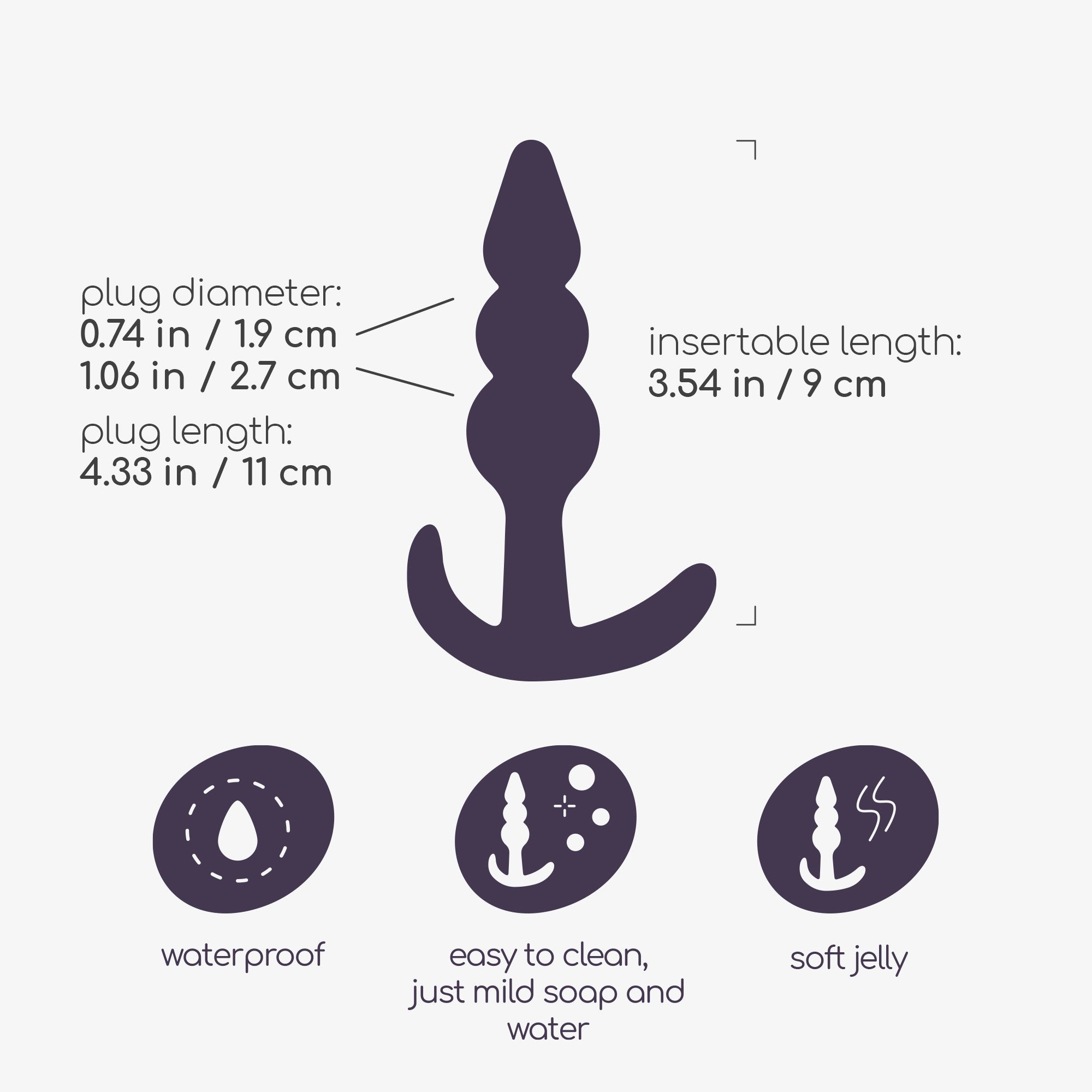 El tapón anal Plunger Crushious