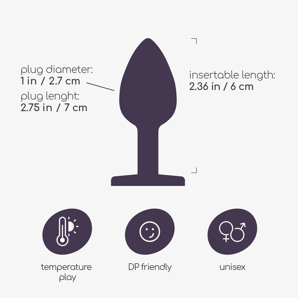 Plug anal Bijou con joya decorativa Crushious