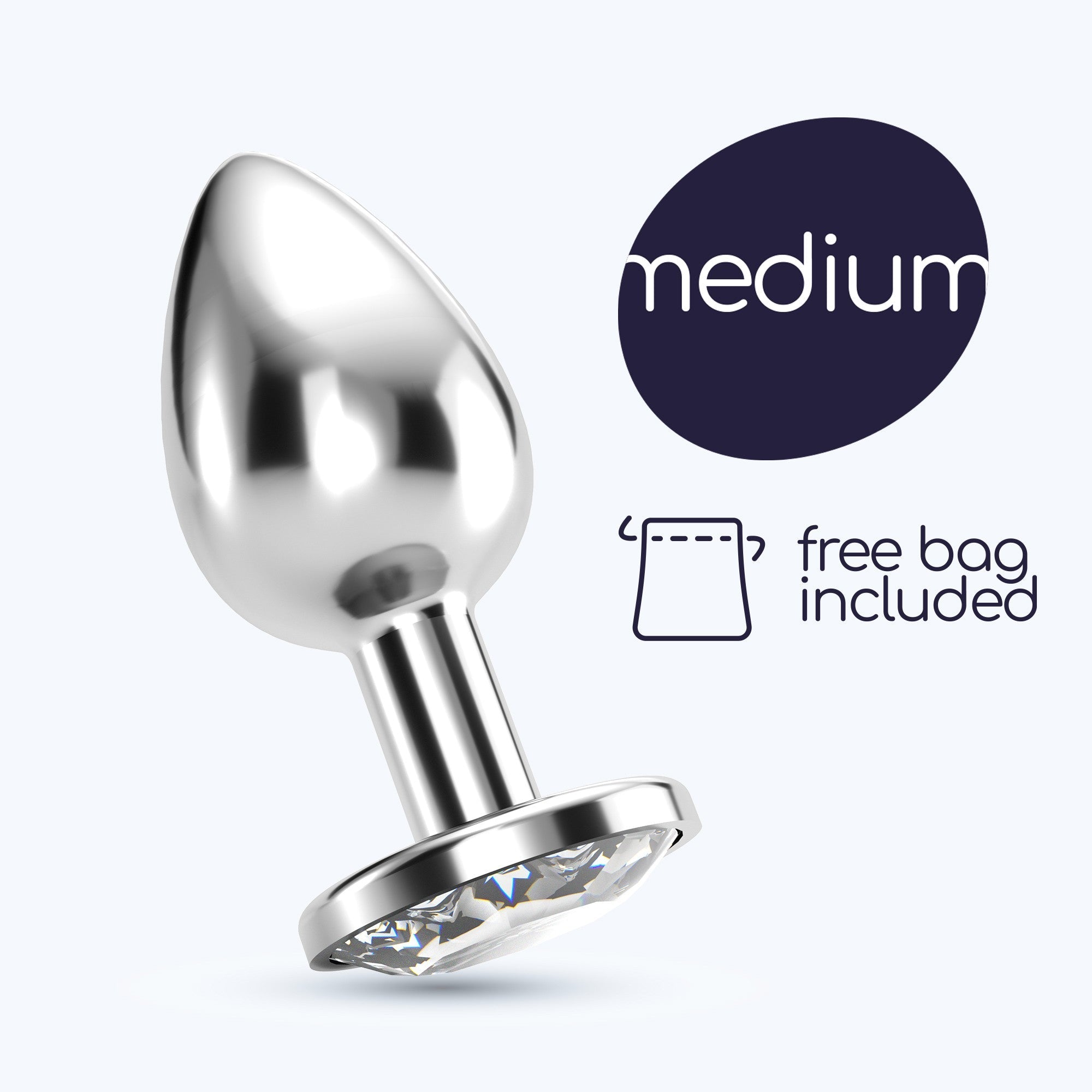 Plug anal Bijou con joya decorativa Crushious