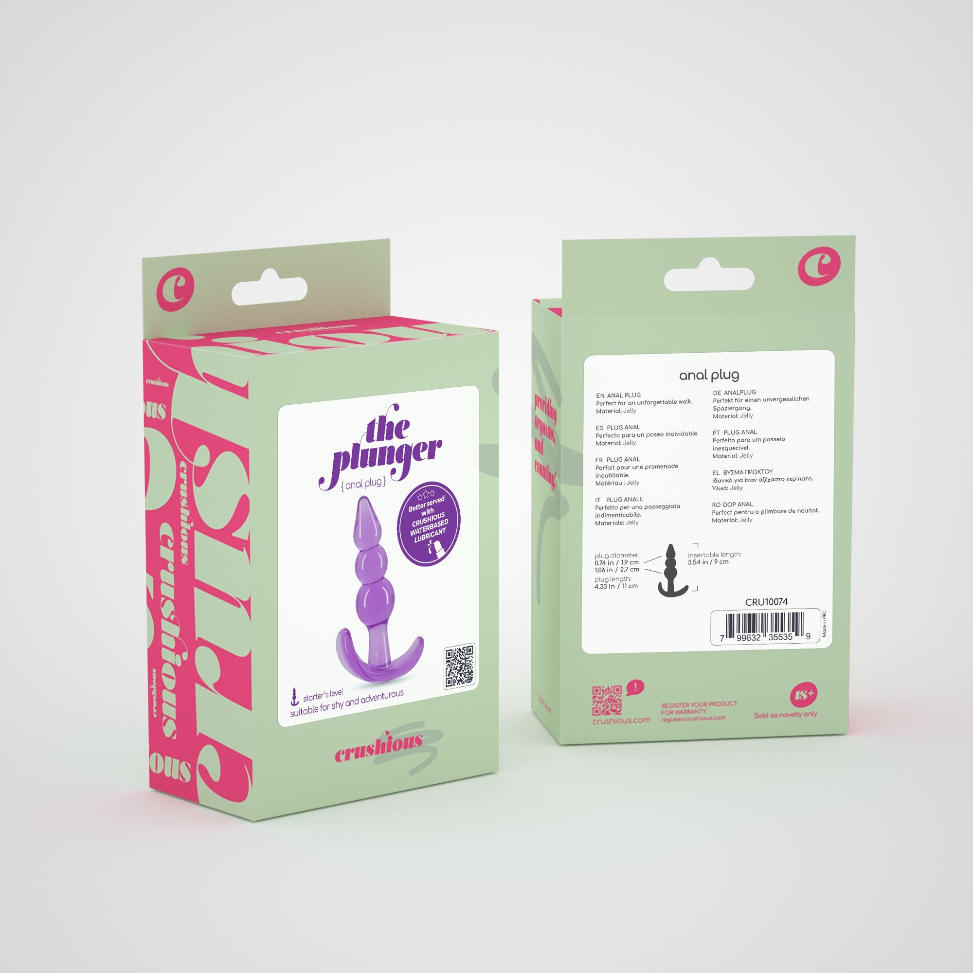 El tapón anal Plunger Crushious