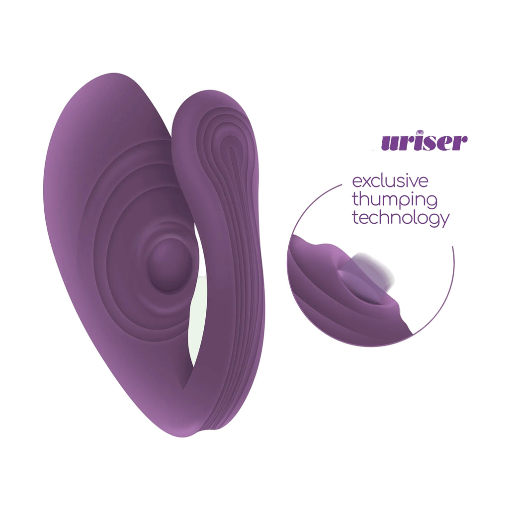 CRUSHIOUS | Pleasuriser – Vibrador en C Recargable con Mando y Lubricante