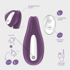Vibrador control remoto recargable Pleasuriser + lubricante Crushious