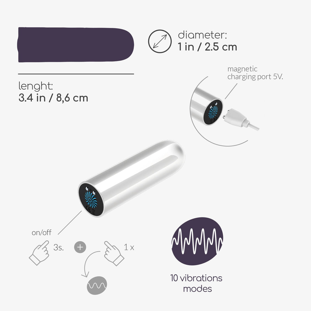 Minivibrador recargable Quackers Crushious