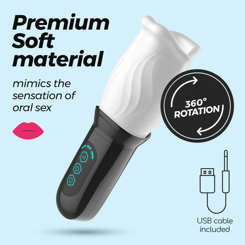 CRUSHIOUS | Fellatrix – Masturbador Rotador para Hombres