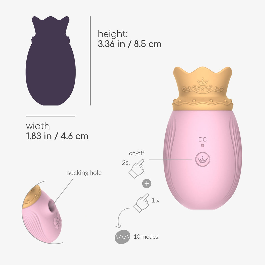 Dispositivo de placer para el clítoris Crushious Monarch