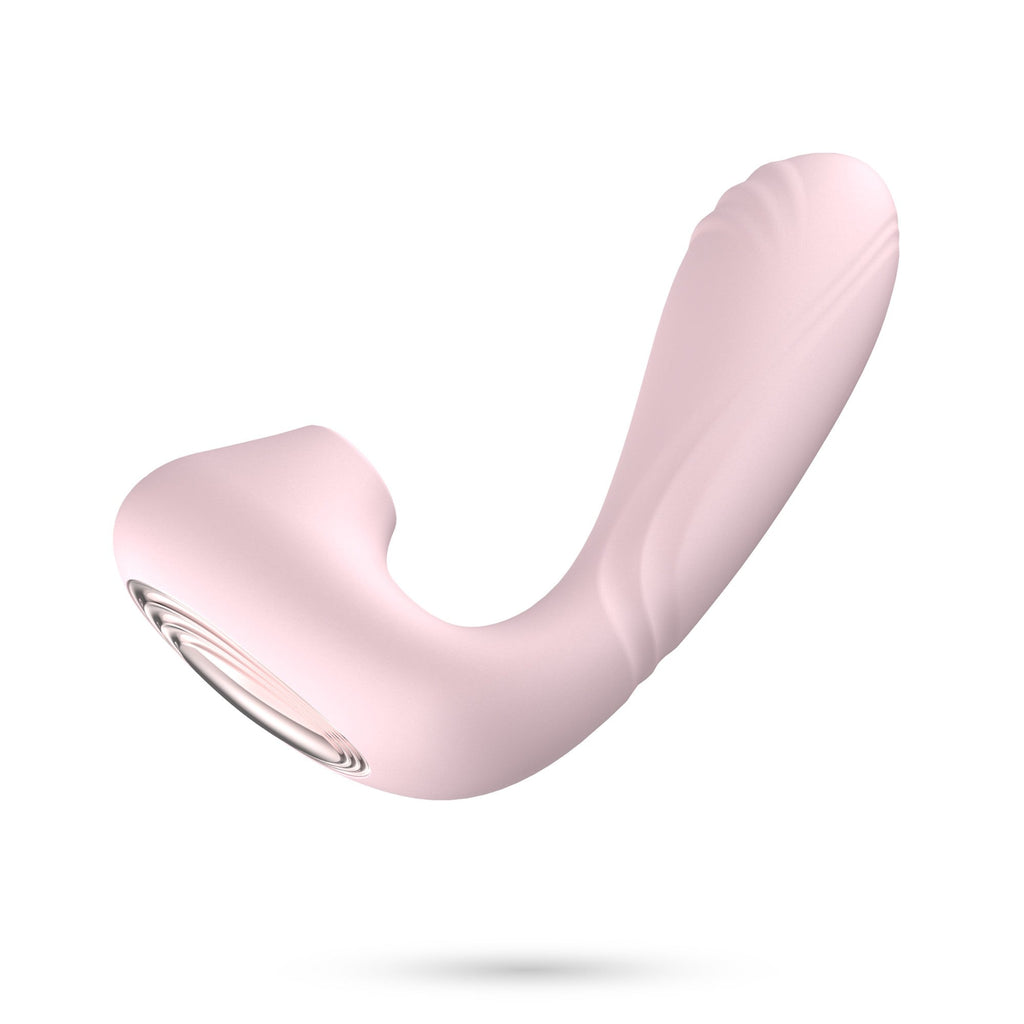 VIBRADOR Y ESTIMULADOR ROSA CON CONTROL REMOTO EN UNO Crushoius Pookie