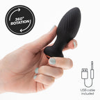 Tapón anal giratorio con control remoto Twister Crushious