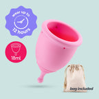 Copa menstrual Minerva XS (con bolsa o con bolsa y limpiador de juguetes)