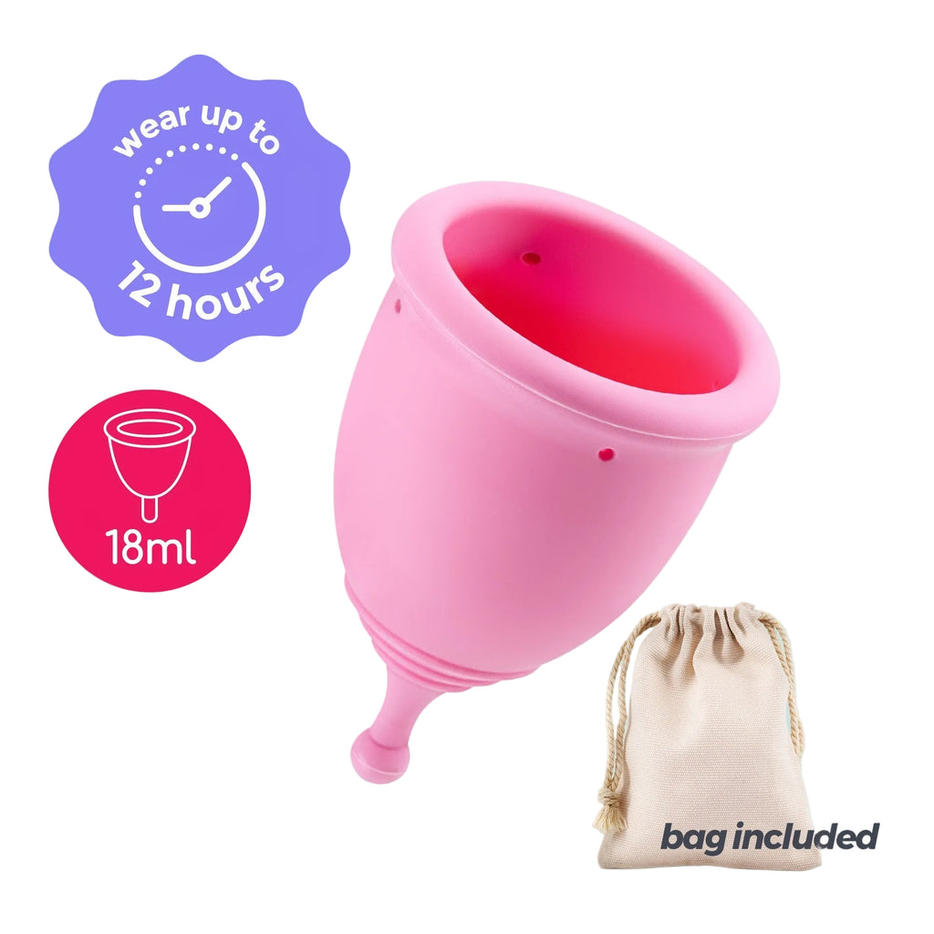 CRUSHIOUS | Copa Menstrual Minerva XS – Silicona Médica – Con Bolsa o Con Limpiador
