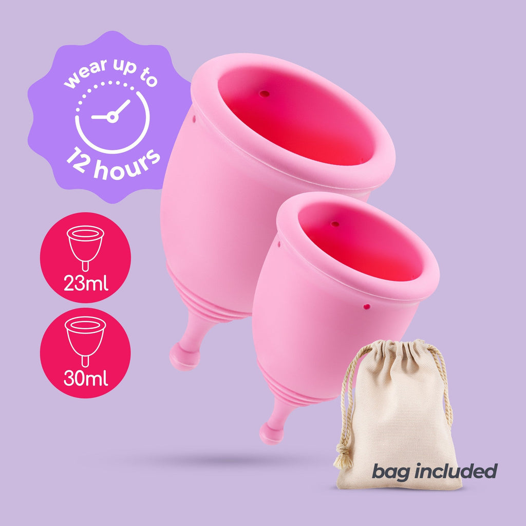 Crushious | Minerva S + L Menstrual Cups – With Pouch or With Pouch & Toy Cleaner
