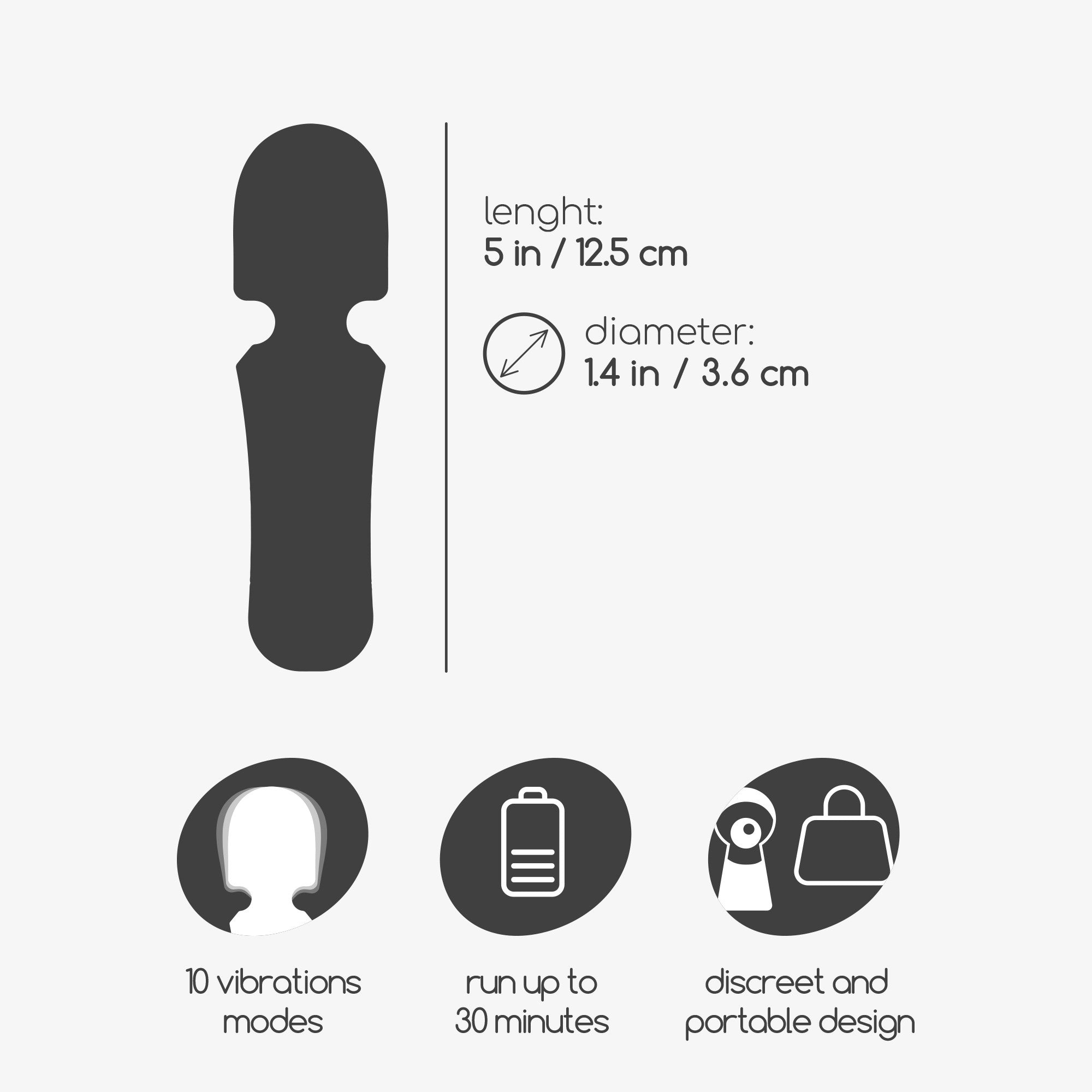 Mini vibrador recargable Wanda Crushoious