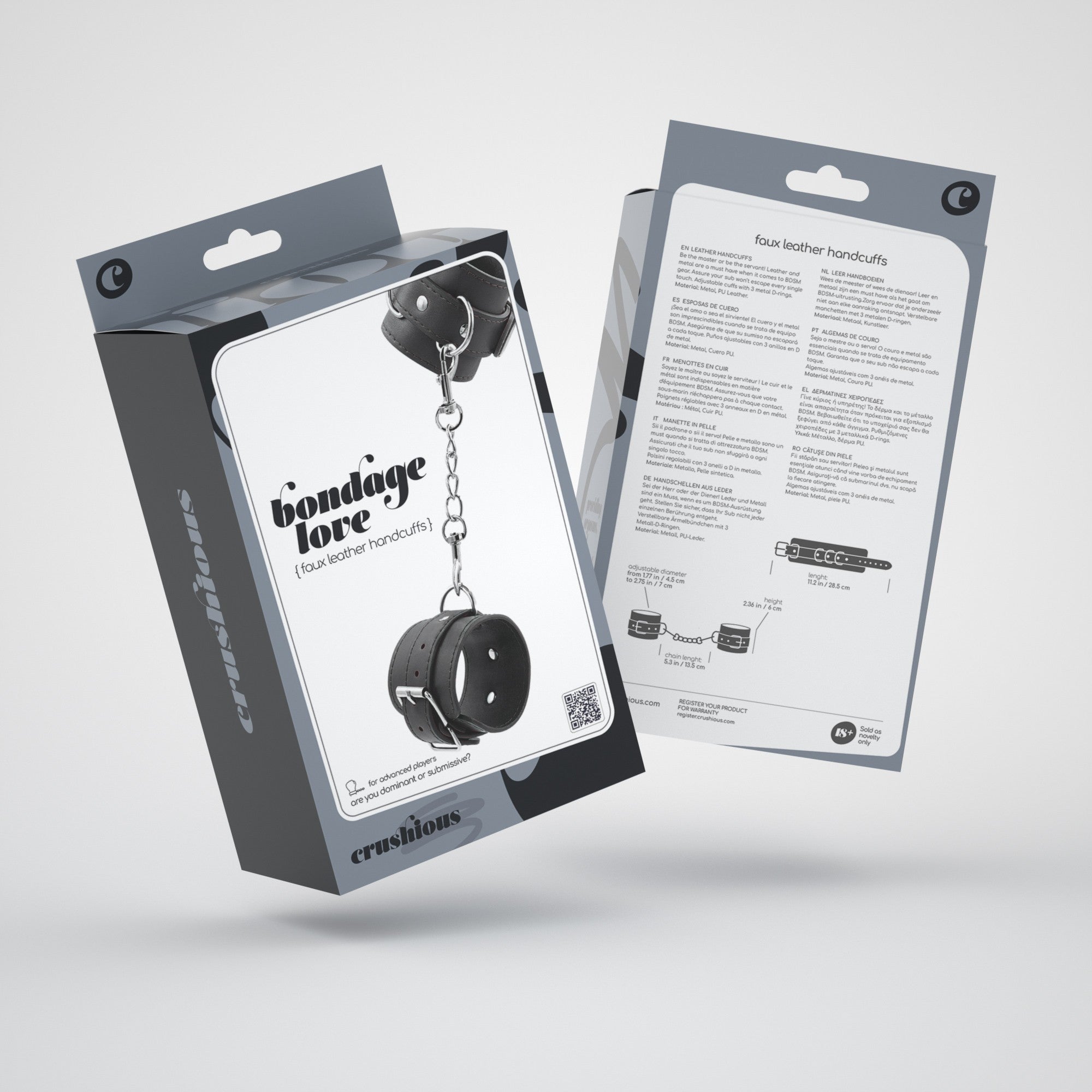 Bondage Love esposas de cuero Crushious