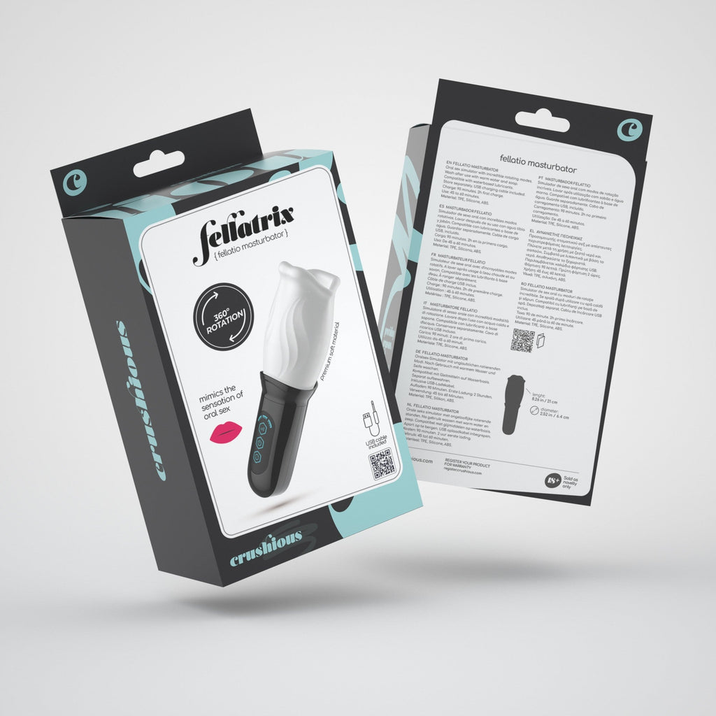 Masturbador giratorio Fellatrix para hombres Crushious