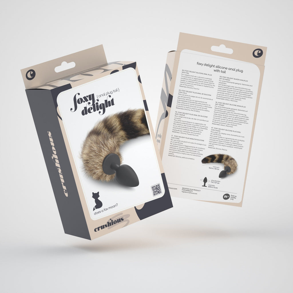 Tapón anal Foxy Delight con cola Crushious