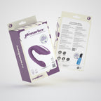 Vibrador control remoto recargable Pleasuriser + lubricante Crushious