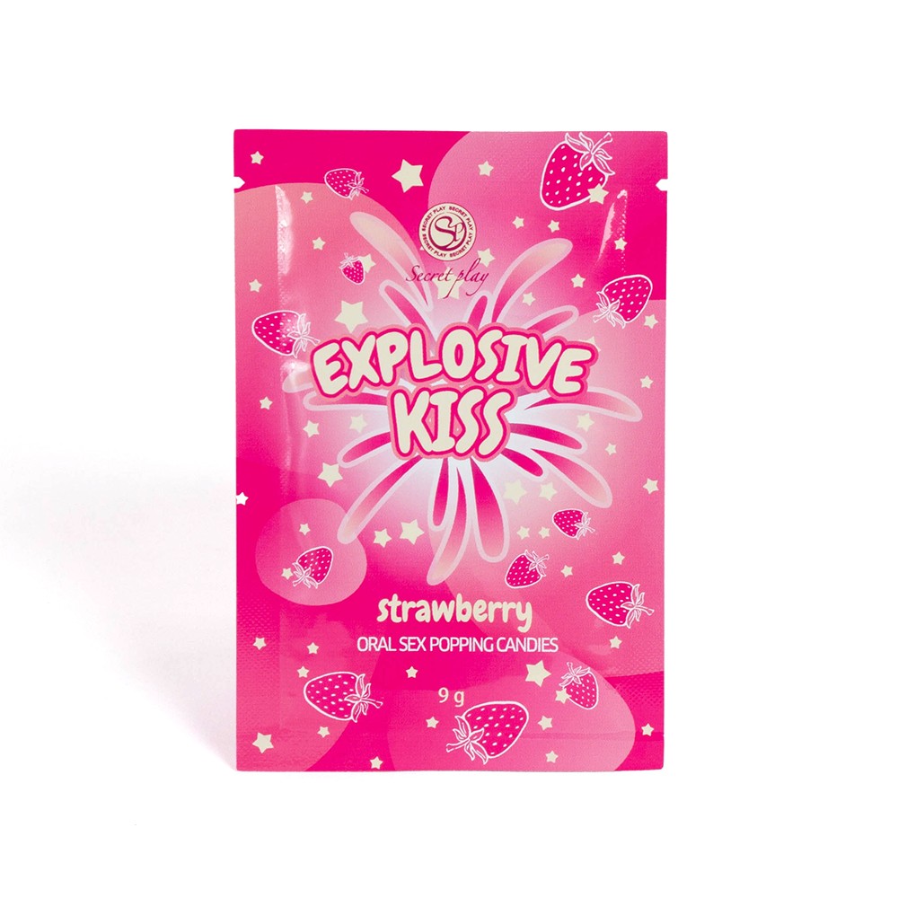 Secret Play | Popping Candies para sexo oral – 3 sabores (Fresa / Sandía / Menta) – 9 g