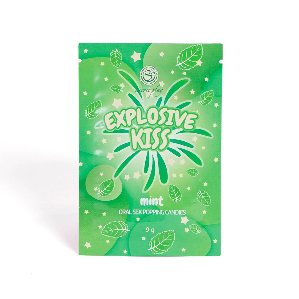 Secret Play | Popping Candies para sexo oral – 3 sabores (Fresa / Sandía / Menta) – 9 g