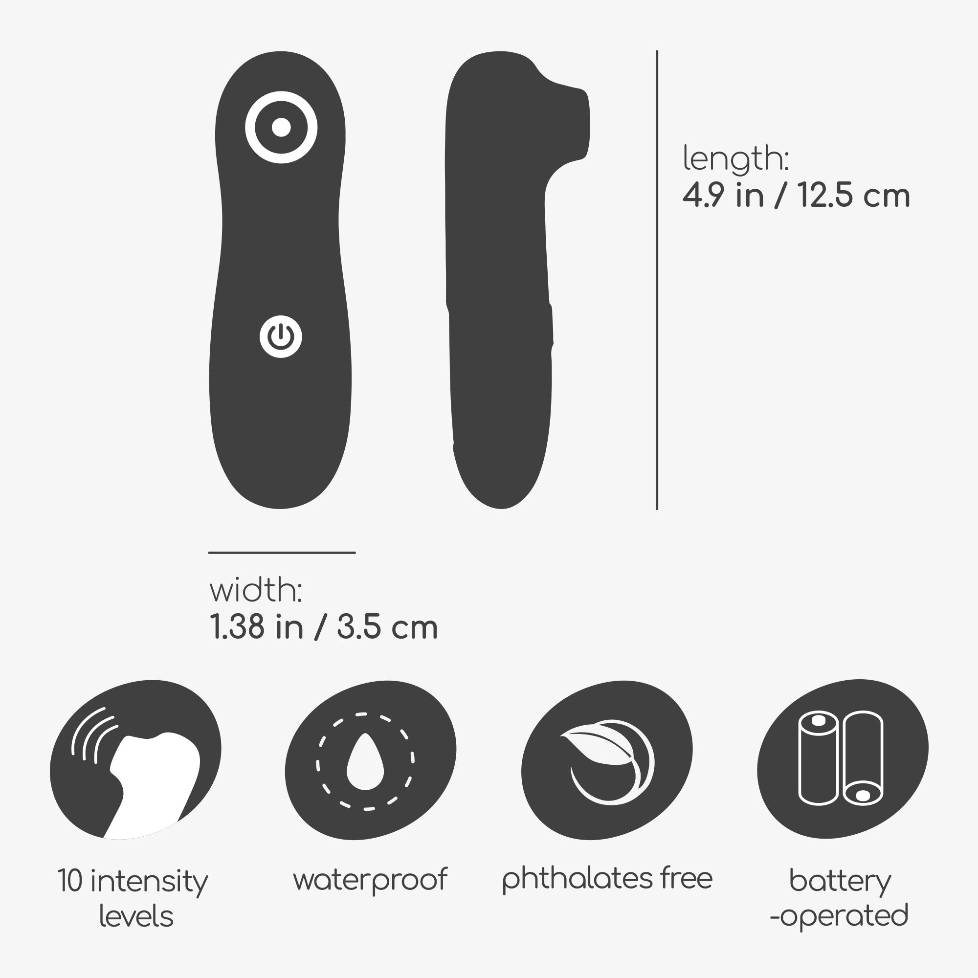 Estimulador de clítoris a pilas Sookie Crushious