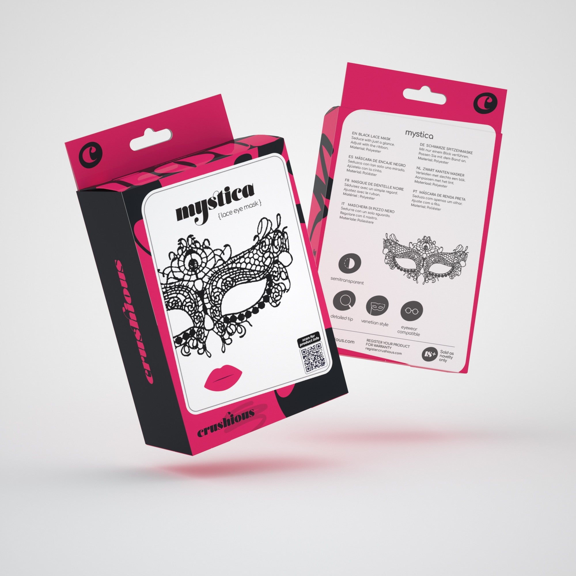 Mascarilla facial de encaje Mystika Crushious