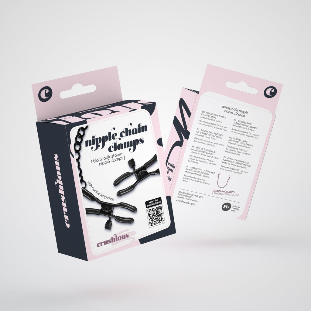 Pinzas para pezones con cadena Crushious