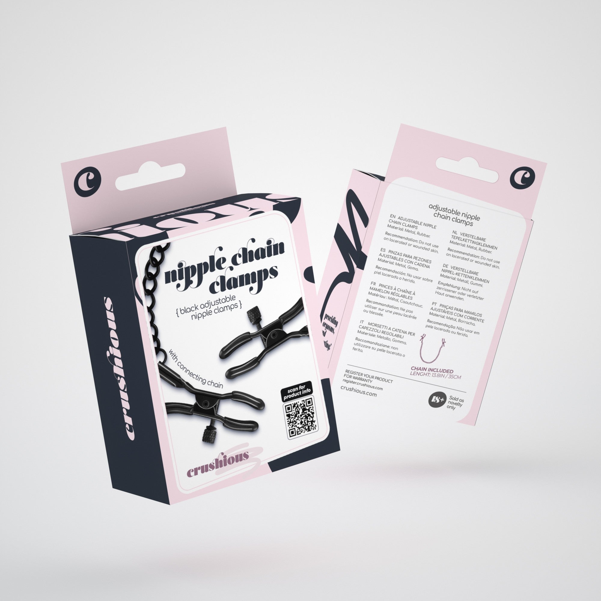 Pinzas para pezones con cadena Crushious