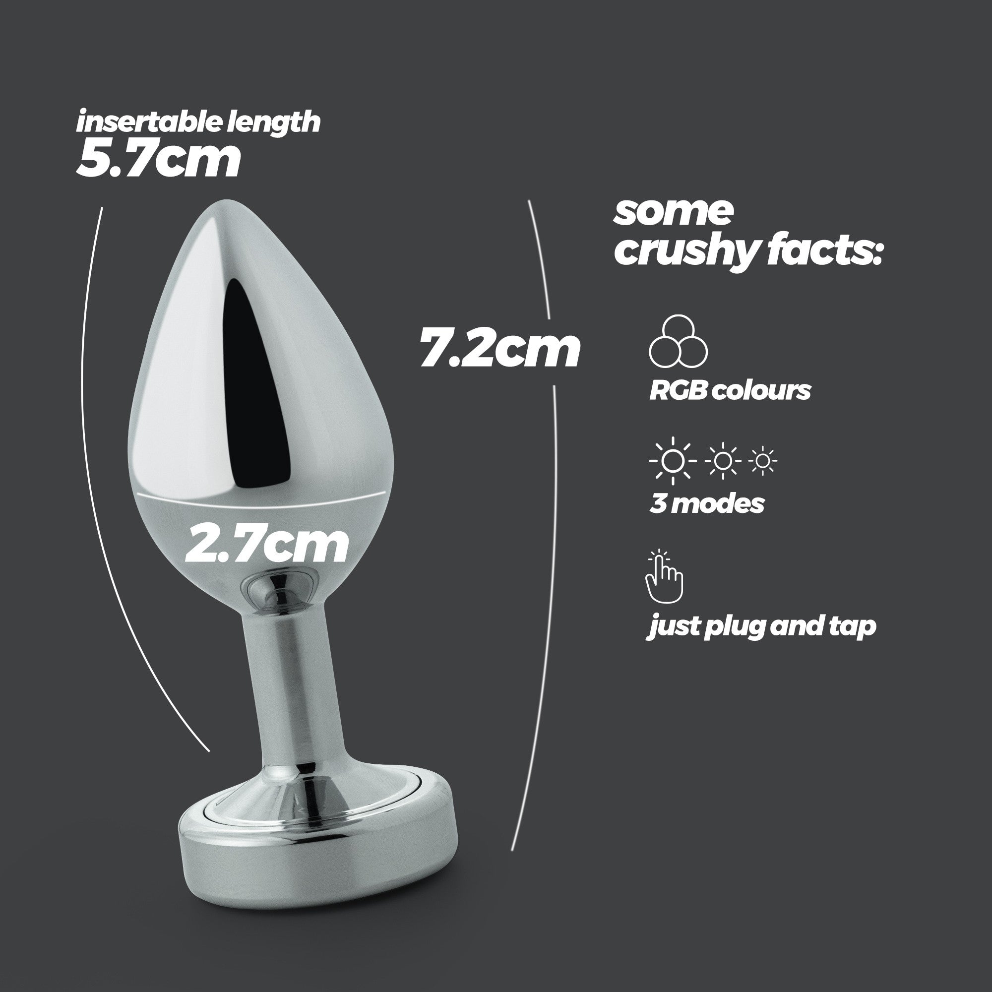 Tapón anal LED Borealis Crushious