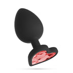 Anal plug with four interchangeable stones Crushious Cuore