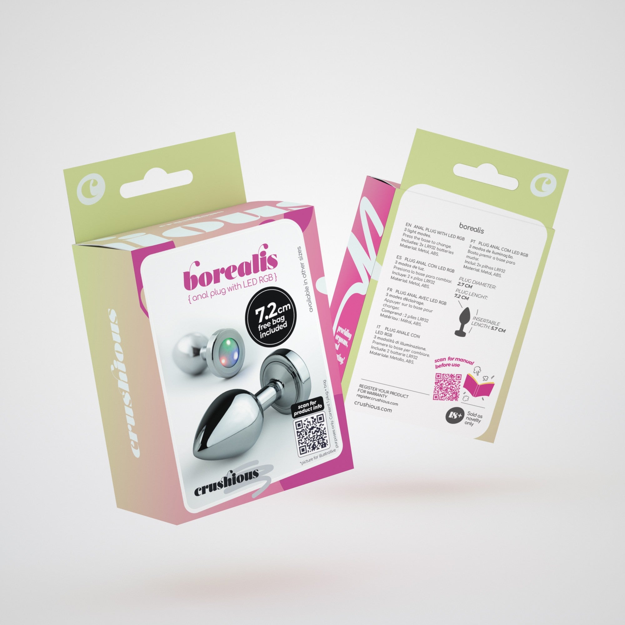 Tapón anal LED Borealis Crushious