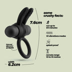 Anillo vibrador recargable para el pene Nacho Crushious