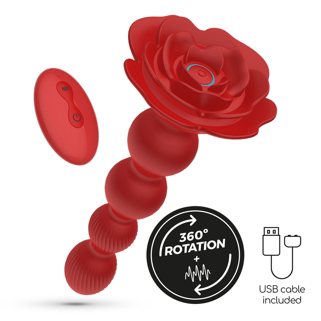 CRUSHIOUS | Rosaline – Plug Anal Rotador Vibrador con Mando