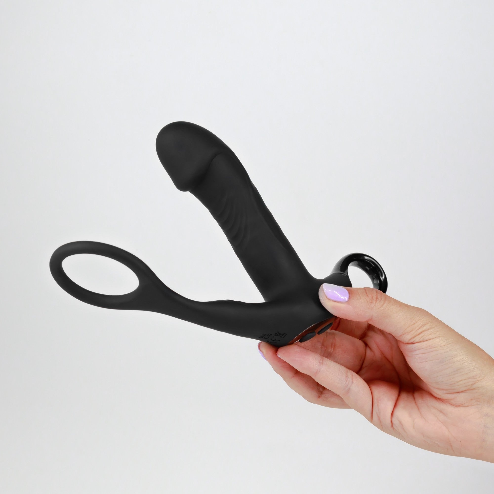 Masajeador de próstata con vibración y control remoto Magoo con anillo para el pene Crushious